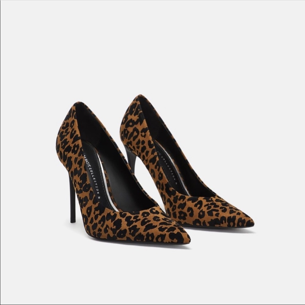 Zara cheetah heels